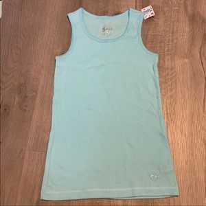 Justice girls blue tank top - NWT